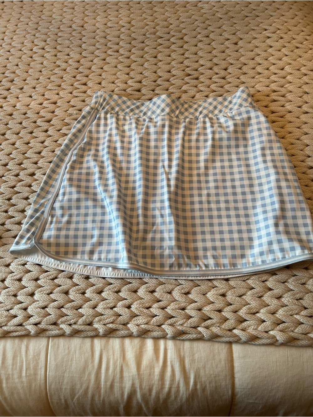 Tuckernuck sport Blue and White Gingham golf Skirt
